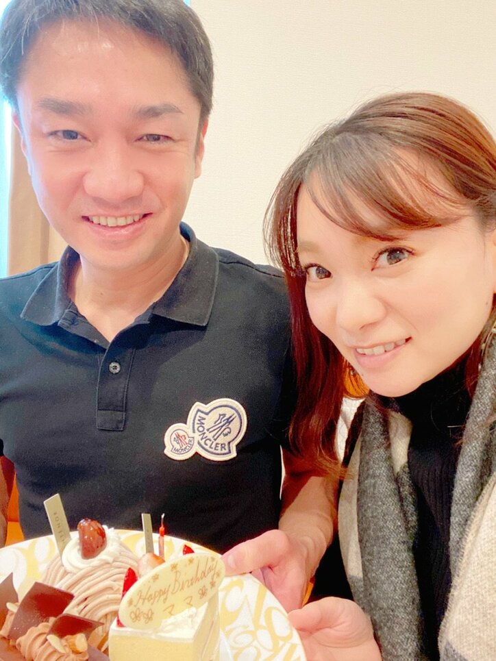 保田圭 40歳の誕生日を迎え夫婦ショットを公開 40代は重力に負けないように 話題 Abema Times