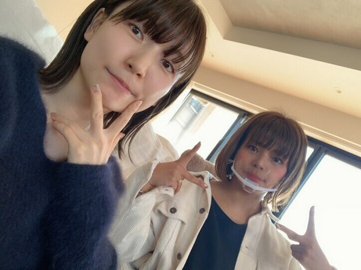 あいのり・桃、自身のすっぴんショットを公開「クロちゃんにメイクしてもらったよ」