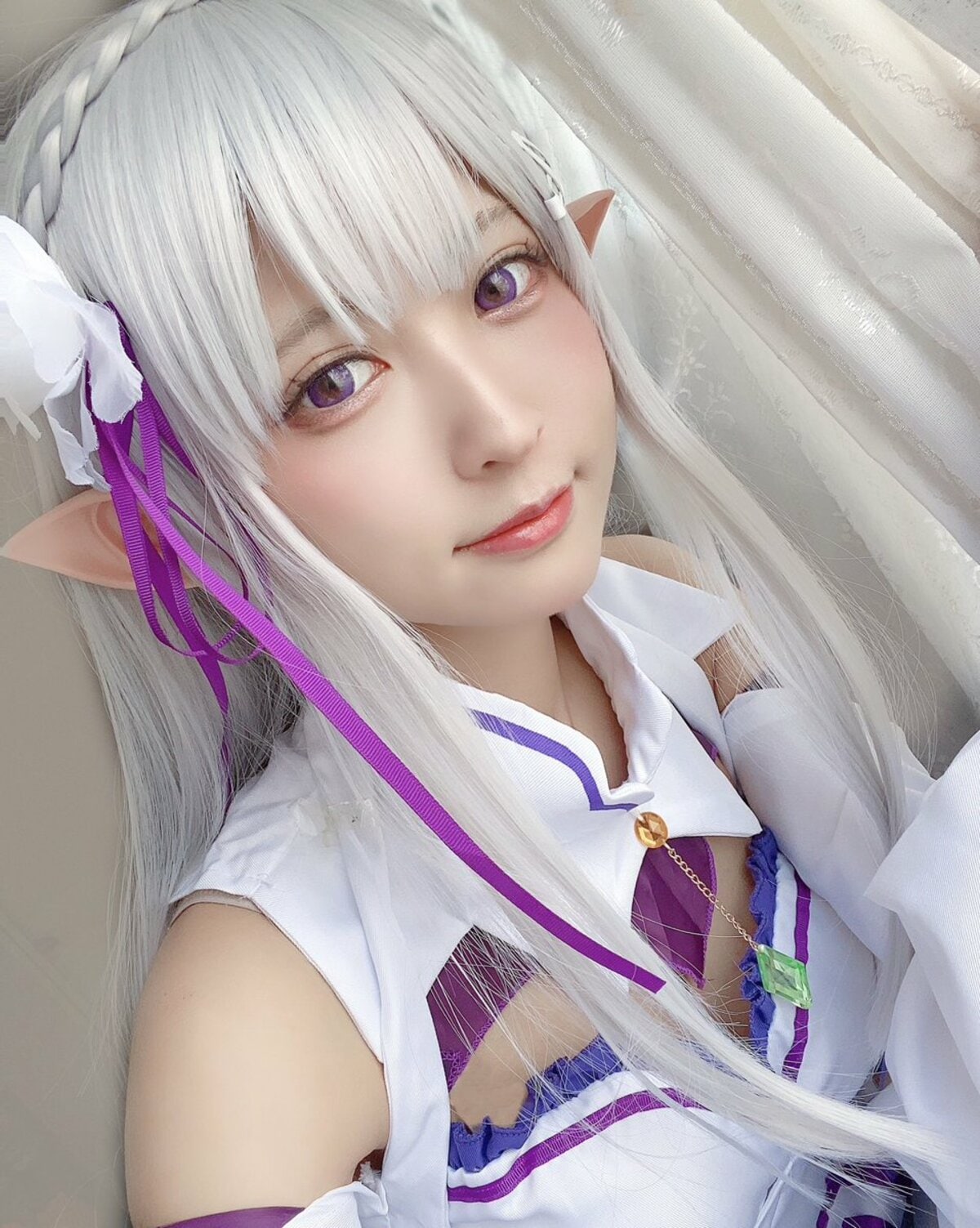 まさにEMT！猫田あしゅ、「リゼロ」エミリアの美麗コスプレに「ホント