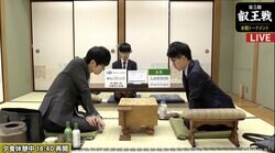 斎藤慎太郎七段 対 古森悠太四段 持ち時間では両者互角で折り返し／将棋・叡王戦本戦