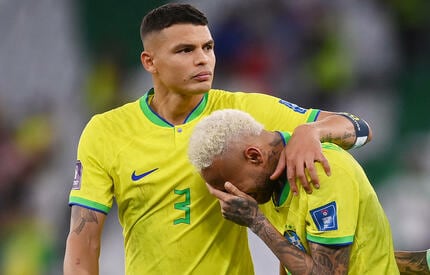 偉大だったわ！」ラストW杯になったブラジル代表DFチアゴ・シウバ、妻