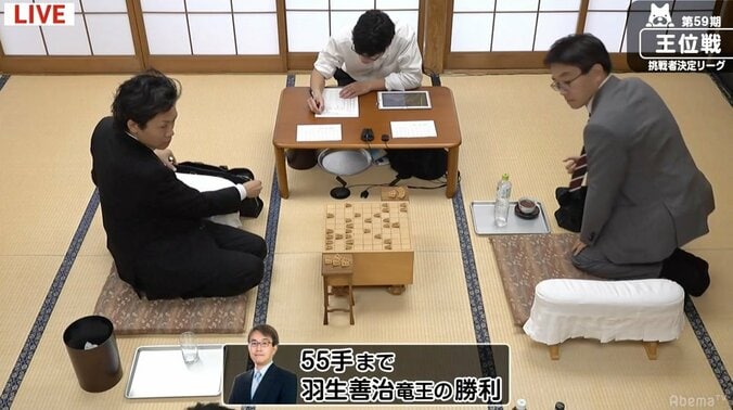 羽生竜王が紅組優勝　白組は豊島八段対澤田六段のPOへ／将棋・王位戦挑決リーグ 1枚目