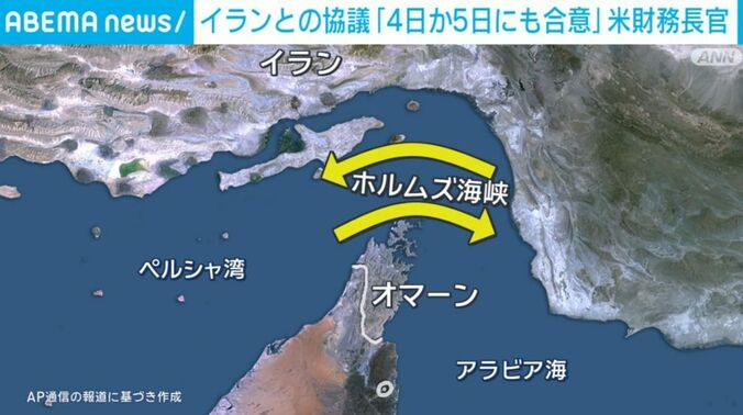 ホルムズ海峡が開放された場合の通航ルート