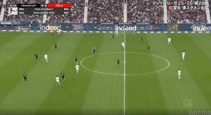 何が起きた…！？ 堂安律が「上手すぎる」相手守備陣を崩す“神パス”→攻撃を加速させるポジショニング「リズム作ってるな」 4枚目