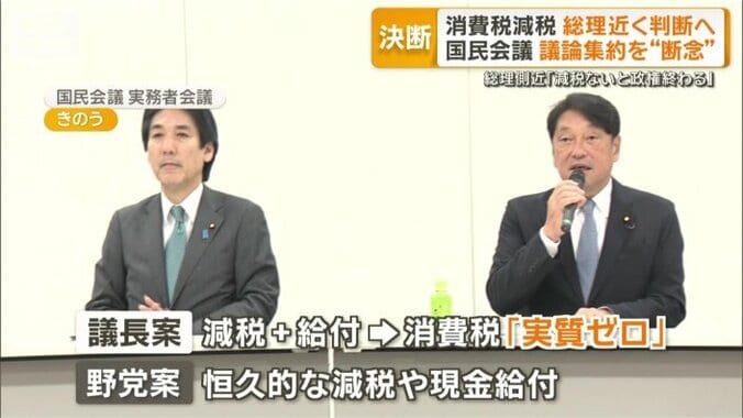 折り合いはつかず