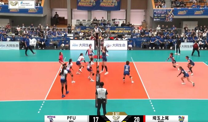 アンダーで相手コートの奥へ