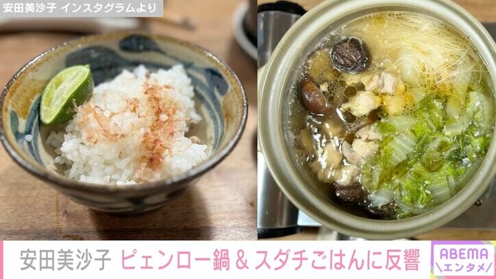 安田美沙子、手作りのピェンロー鍋&スダチごはんに反響「めちゃくちゃうまそう」「レシピとかありますか？」