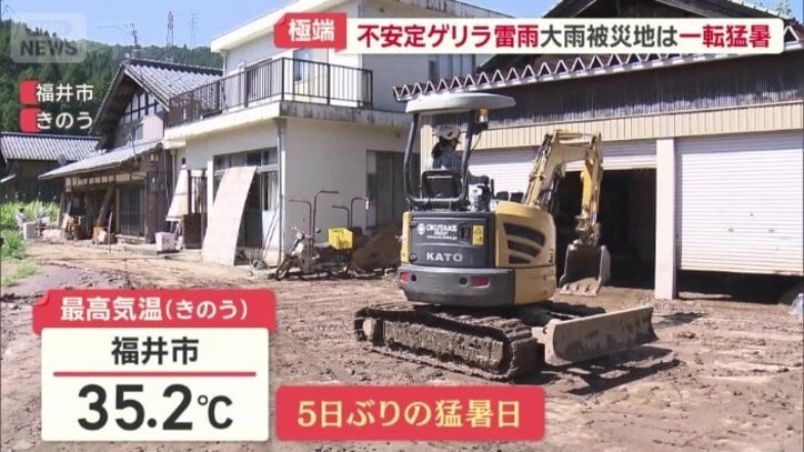 5日ぶりに猛暑日を観測