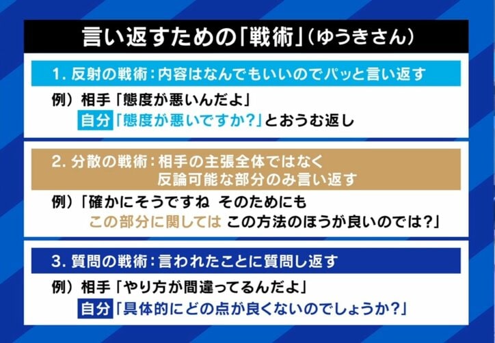 言い返すための「戦術」