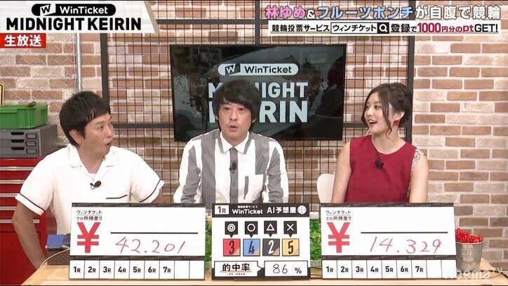 グラドル林ゆめ、全レースはずして自信喪失「全部はずれてショック」／ミッドナイト競輪