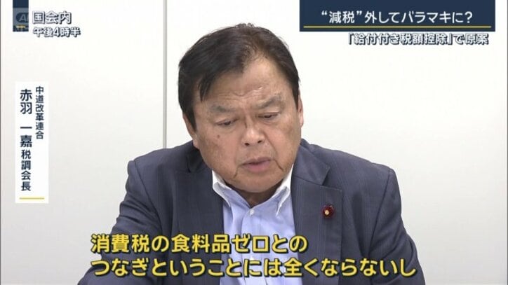 中道改革連合 赤羽一嘉税調会長