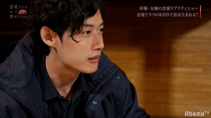 意中の女優とのキスシーン稽古で熱が入りまくり!思わず口もパクパクして…