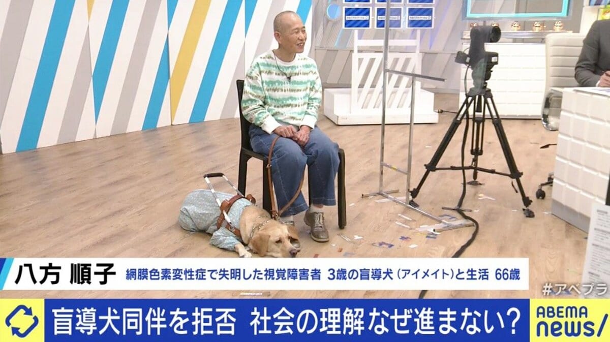 同伴可 のレストランなのに 入店拒否 も 視覚障害者の女性 私のパートナー 盲導犬の姿を知って 国内 Abema Times