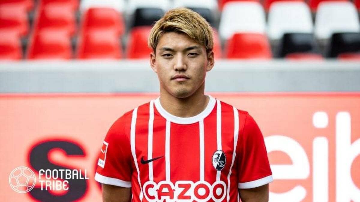 日本代表 堂安律 2022W杯ドイツ戦 ユニフォーム フライブルグ