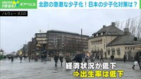 【映像】スウェーデン、デンマーク、フィンランド…激減する出生率（グラフ）