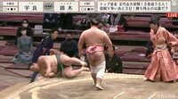 【映像】宇良の肩透かしに拍手喝采