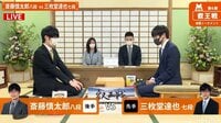 叡王戦 本戦トーナメント 斎藤慎太郎八段 対 三枚堂達也七段