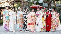 NMB48 新成人9人 振り袖姿で抱負