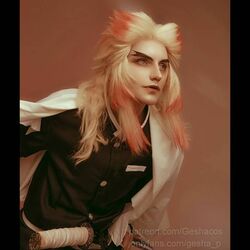 「鬼滅の刃」煉獄杏寿郎をリアルに再現！ロシア人コスプレイヤー・Geshaの投稿に海外ファン大興奮