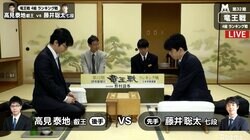藤井聡太七段、3期連続昇級なるか　高見泰地叡王と対局開始／竜王戦4組ランキング戦