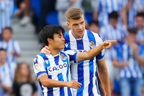 久保建英、猛プレスで先制弾をアシスト…ソシエダはラ・リーガ3試合ぶりの白星に