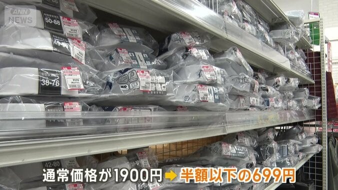 通常価格1900円が半額以下699円のワイシャツ