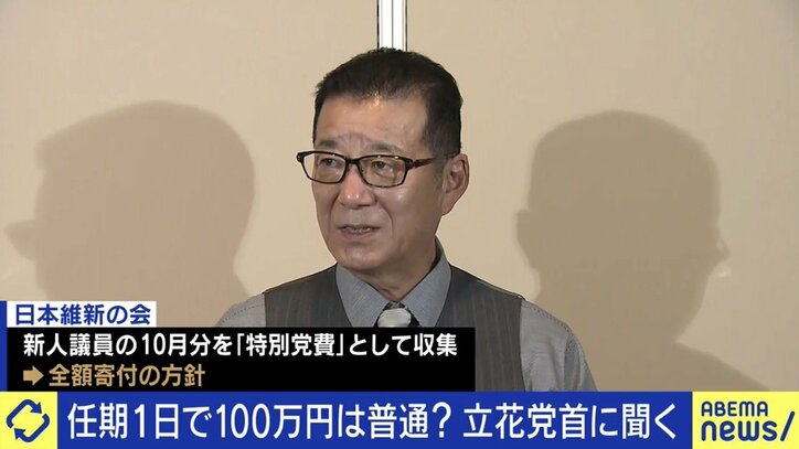 文書交通費100万円問題「寄付という発想は本当にやめて欲しい」 NHK党・立花党首が日本維新の会を批判するワケ