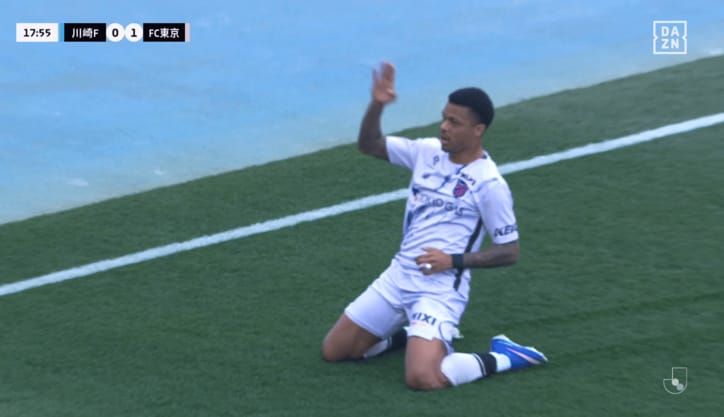 今季初ゴールに歓喜するマルセロ・ヒアン