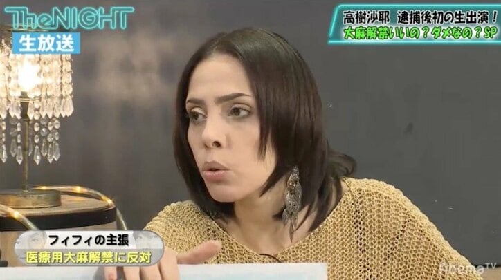 「医療大麻」は何が問題なのか、解禁の是非は? “賛成派”高樹沙耶、“反対派”フィフィらが激論