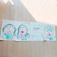 加護亜依『家族の似顔絵』