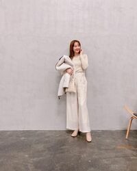 トリンドル玲奈の淡いホワイトコーデ姿に「めっちゃ可愛い色」「清楚だね」と称賛の声