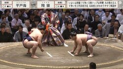 立ち合いの“ロケットスタート”が半端ない…敗れた力士の衝撃落下に騒然「すっごい飛んだ」「めっちゃ強い」