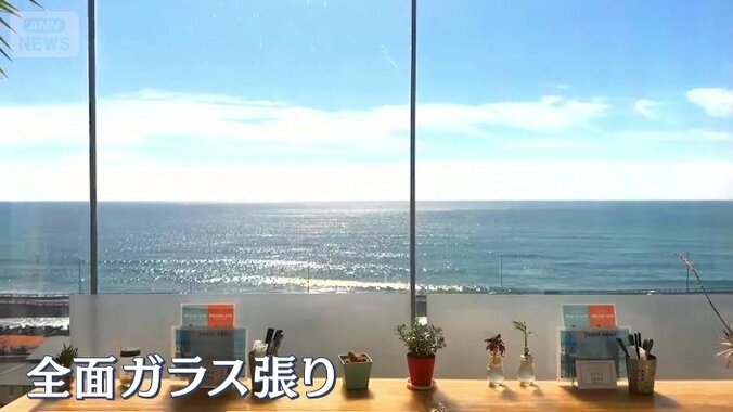 全面ガラス張りのオーシャンビュー