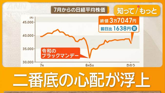 4日の日経平均、一時1800円急落　二番底の引き金は「実体経済の悪化」と指摘 1枚目