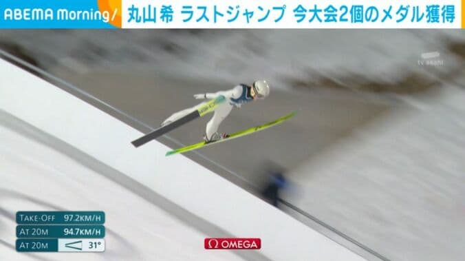 丸山希選手のジャンプ