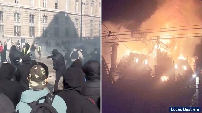 フランス抗議デモに変化　欧州各地に拡大　アルバニアでの背景にトランプ一族の計画？ 1枚目