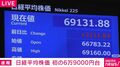 日経平均株価 初の6万9000円台