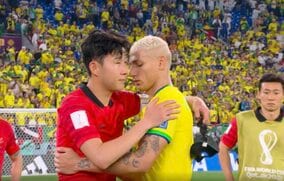 仲間の想いも背負ってW杯優勝を目指す リシャルリソン、トッテナムの同僚ソン・フンミンと熱い抱擁