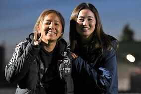 「可愛い。ブラボー」なでしこジャパン清水梨紗、岩渕真奈＆林穂乃香との森保J応援ショットが話題！「女子も来年期待してます」【W杯】