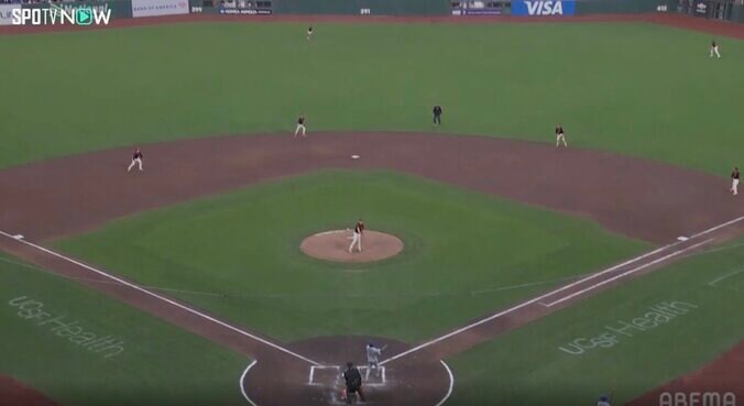 【写真・画像】何が起きた？ 大谷翔平の打席で“謎のハプニング”「どうした」「びっくりした」叫んだ後に動かなくなる… ファン騒然「笑ってるやん」　1枚目