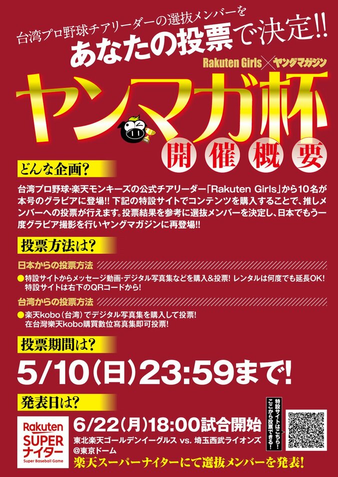 リン・シャン輩出のチア「Rakuten Girls」が水着グラビア披露 選抜メンバーを決める「ヤンマガ杯」も開催 2枚目