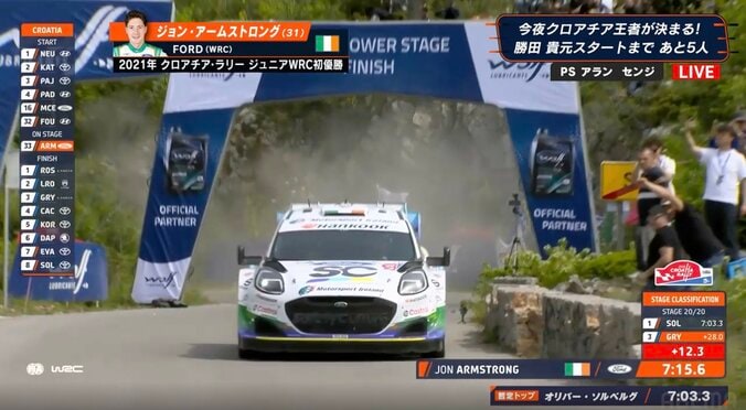 【写真・画像】日本人初の快挙も「本当に残念です」 世界ラリー、劇的逆転Vの裏で“粋な光景” 勝田貴元が取った意外な行動に共感の声　1枚目