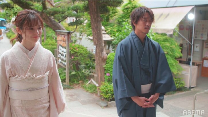 島崎遥香「理想の奥さんになれるように頑張ります」と宣言！白無垢姿で佐野岳と指輪交換『私たち結婚しました3』第1話
