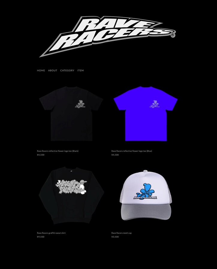 JUBEE率いるプロジェクト”Rave Racers”によるEP「Rave Racers 2nd LAP」がリリース、新アー写＆アパレルも公開
