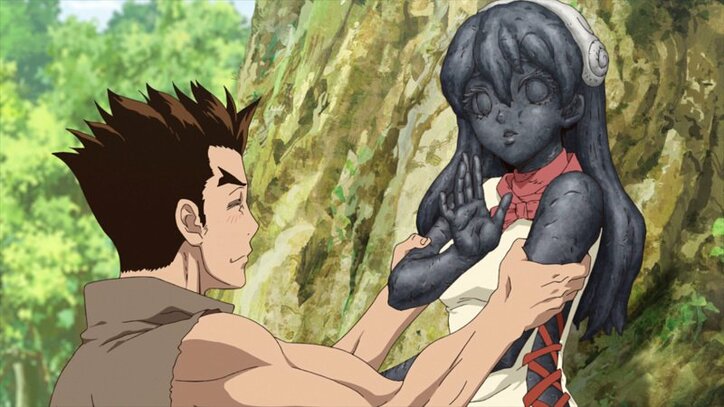 アニメ「Dr.STONE」第3話あらすじ&先行カット解禁! 獅子王司が千空たちに迫る!!