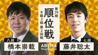 藤井聡太七段、橋本崇載八段と初手合