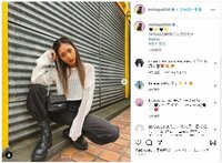 みちょぱの“強め＆クール”なオフショットにファンから「パワフル」「ちょいワル可愛い」と反響