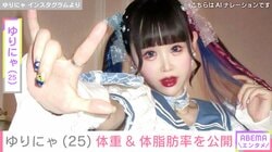 “9歳児ほどのウエスト”ゆりにゃ（25）、最新の体重＆体脂肪率を公開「まってやばい爆笑」