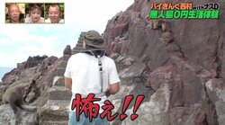「怖えぇ！」バイきんぐ西村、猿島で巨大猿に襲われそうになる