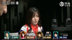 欲しいのはこれ？美顔のグラドル雀士、勝利のパスを送る寸前に大きな目がかわいくパチクリ「見てる見てる」「高宮素晴らしい」／麻雀・Mリーグ